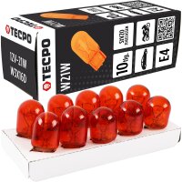 TECPO Glühbirnen Set, 12V-21W, WY21W, WX3x16d, 20...