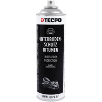 10x TECPO Unterbodenschutz Bitumen schwarz, 500 ml