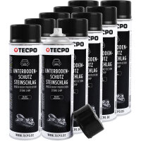 10x TECPO Unterbodenschutz überlackierbar schwarz,...