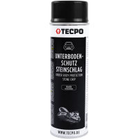 10x TECPO Unterbodenschutz überlackierbar schwarz, 500 ml