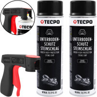 2x TECPO Unterbodenschutz überlackierbar schwarz,...