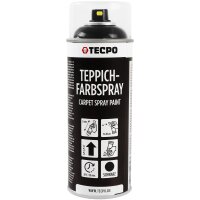 12x TECPO 1K Farbspray Schwarz Teppich / Fußmatten,...
