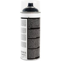 4x TECPO 1K Farbspray Schwarz Teppich / Fußmatten, 400 ml + Sprühpistole