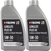 2L TECPO 5W-30 LONGLIFE PLUS MOTORÖL für VW...