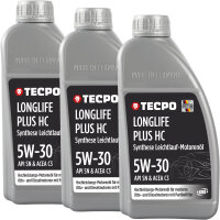 3L TECPO 5W-30 LONGLIFE PLUS MOTORÖL für VW...