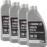 4L TECPO 5W-30 LONGLIFE PLUS MOTORÖL für VW...