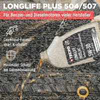 5L TECPO 5W-30 LONGLIFE PLUS MOTORÖL für VW 504.00 507.00 MB 229.31 229.51 BMW LL-04 C30