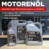 8L TECPO 5W-30 LONGLIFE PLUS MOTORÖL für VW...