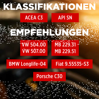 8L TECPO 5W-30 LONGLIFE PLUS MOTORÖL für VW 504.00 507.00 MB 229.31 229.51 BMW LL-04 C30