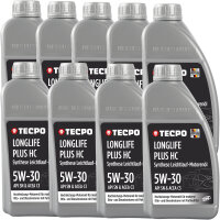 9L TECPO 5W-30 LONGLIFE PLUS MOTORÖL für VW...