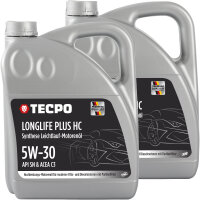 2x 5L TECPO 5W-30 LONGLIFE PLUS MOTORÖL für VW...