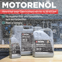 4x 5L TECPO 5W-30 LONGLIFE PLUS MOTORÖL für VW...