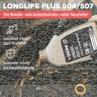 60L TECPO 5W-30 LONGLIFE PLUS MOTORÖL für VW 504.00 507.00 MB 229.31 229.51 BMW LL-04 C30
