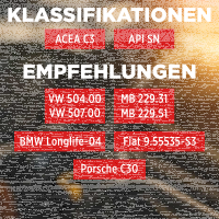 100L TECPO 5W-30 LONGLIFE PLUS MOTORÖL für VW 504.00 507.00 MB 229.31 229.51 BMW LL-04 C30