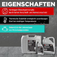 100L TECPO 5W-30 LONGLIFE PLUS MOTORÖL für VW 504.00 507.00 MB 229.31 229.51 BMW LL-04 C30