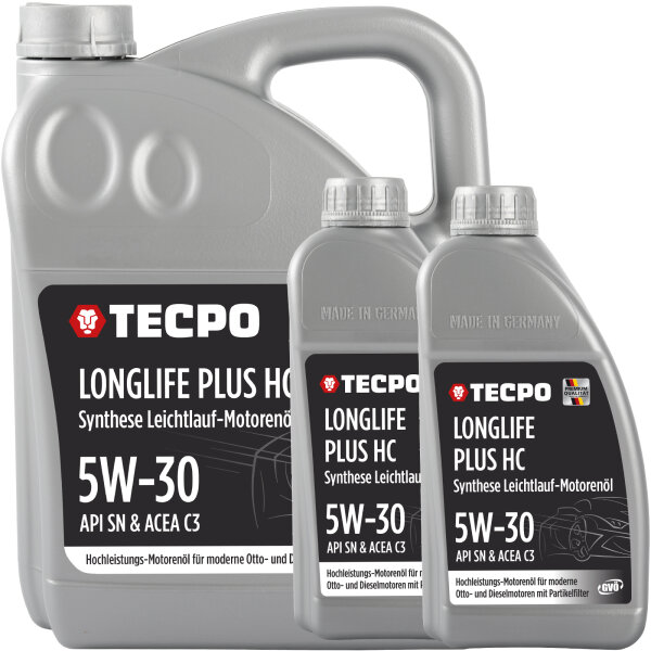 7L TECPO 5W-30 LONGLIFE PLUS MOTORÖL für VW 504.00 507.00 MB 229.31 229.51 BMW LL-04 C30