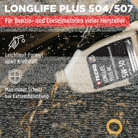 8L TECPO 5W-30 LONGLIFE PLUS MOTORÖL für VW 504.00 507.00 MB 229.31 229.51 BMW LL-04 C30