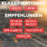 5L TECPO 5W-30 LONGLIFE PLUS MOTORÖL für VW 504.00 507.00 MB 229.31 229.51 BMW LL-04 C30 + Motorspülung Motor Flush Motorreiniger 300 ml