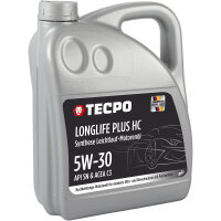 5L TECPO 5W-30 LONGLIFE PLUS MOTORÖL für VW 504.00 507.00 MB 229.31 229.51 BMW LL-04 C30 + Motorspülung Motor Flush Motorreiniger 300 ml