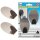 BGS DIY Edelstahl-Klebehaken 2-tlg., 3,5 x 5 cm Traglast max. 1,0 kg