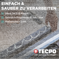 4x TECPO Universal Montagekleber Ultra FIX Power Baukleber 480g Weiß