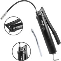 TECPO Mehrzweckfett 5x400g Hochleistungs Li-Komplex Schmierfett KP 2N-30 Lithium Fett + Fettpresse mit Handhebel