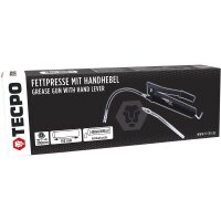 TECPO Mehrzweckfett 6x400g Hochleistungs Li-Komplex Schmierfett KP 2N-30 Lithium Fett + Fettpresse mit Handhebel