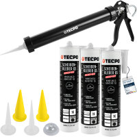 TECPO Scheibenkleber MS-Polymer 3x 290 ml + Einhand...
