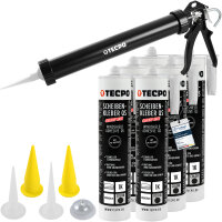TECPO Scheibenkleber MS-Polymer 6x 290 ml + Einhand...