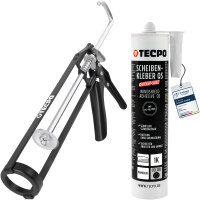 TECPO Scheibenkleber MS-Polymer 1x 290 ml + Skelett...