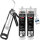 TECPO Scheibenkleber MS-Polymer 2x 290 ml + Skelett Kartuschenpresse