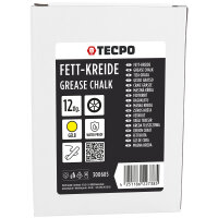 TECPO Fett-Kreide, Reifenmarkierkreide Gelb – 36 Stück, Reifen-Kreide