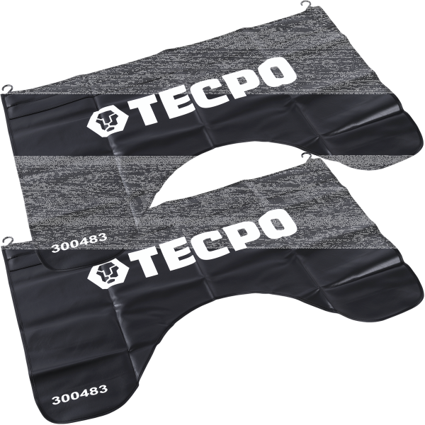 2x TECPO Universal Kotflügelschoner magnetisch mit Haken