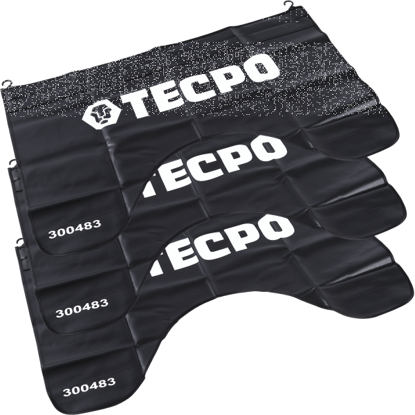 3x TECPO Universal Kotflügelschoner magnetisch mit Haken
