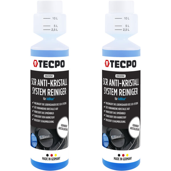 2x TECPO SCR Anti-Kristall Additiv Konzentrat AdBlue® 250 ml