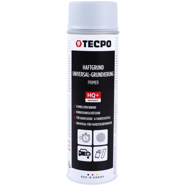 TECPO Haftgrund Grundierung grau Lackspray Sprühdose Primer, 500 ml