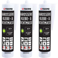 3x TECPO Karosserie Klebe & Dichtmasse KKD 701...