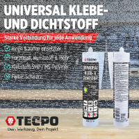 2x TECPO Universal Klebe- und Dichtstoff FLEX SEAL 522...