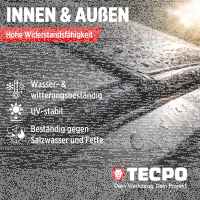 2x TECPO Universal Klebe- und Dichtstoff FLEX SEAL 522 SCHWARZ 1K MS-Polymer UV-stabil und witterungsbeständig