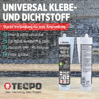 4x TECPO Universal Klebe- und Dichtstoff FLEX SEAL 522...