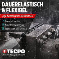 4x TECPO Universal Klebe- und Dichtstoff FLEX SEAL 522 SCHWARZ 1K MS-Polymer UV-stabil und witterungsbeständig