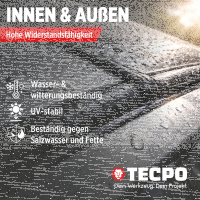 4x TECPO Universal Klebe- und Dichtstoff FLEX SEAL 522 SCHWARZ 1K MS-Polymer UV-stabil und witterungsbeständig