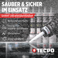 4x TECPO Universal Klebe- und Dichtstoff FLEX SEAL 522 SCHWARZ 1K MS-Polymer UV-stabil und witterungsbeständig