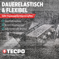 5x TECPO Universal Klebe- und Dichtstoff FLEX SEAL 522 SCHWARZ 1K MS-Polymer UV-stabil und witterungsbeständig