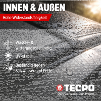 6x TECPO Universal Klebe- und Dichtstoff FLEX SEAL 522 SCHWARZ 1K MS-Polymer UV-stabil und witterungsbeständig