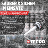 8x TECPO Universal Klebe- und Dichtstoff FLEX SEAL 522 SCHWARZ 1K MS-Polymer UV-stabil und witterungsbeständig