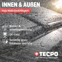 10x TECPO Universal Klebe- und Dichtstoff FLEX SEAL 522 SCHWARZ 1K MS-Polymer UV-stabil und witterungsbeständig