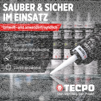 10x TECPO Universal Klebe- und Dichtstoff FLEX SEAL 522 SCHWARZ 1K MS-Polymer UV-stabil und witterungsbeständig