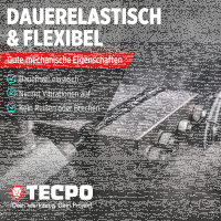 12x TECPO Universal Klebe- und Dichtstoff FLEX SEAL 522 SCHWARZ 1K MS-Polymer UV-stabil und witterungsbeständig