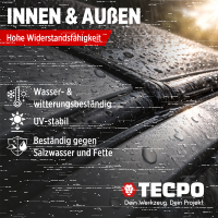 24x TECPO Universal Klebe- und Dichtstoff FLEX SEAL 522 SCHWARZ 1K MS-Polymer UV-stabil und witterungsbeständig